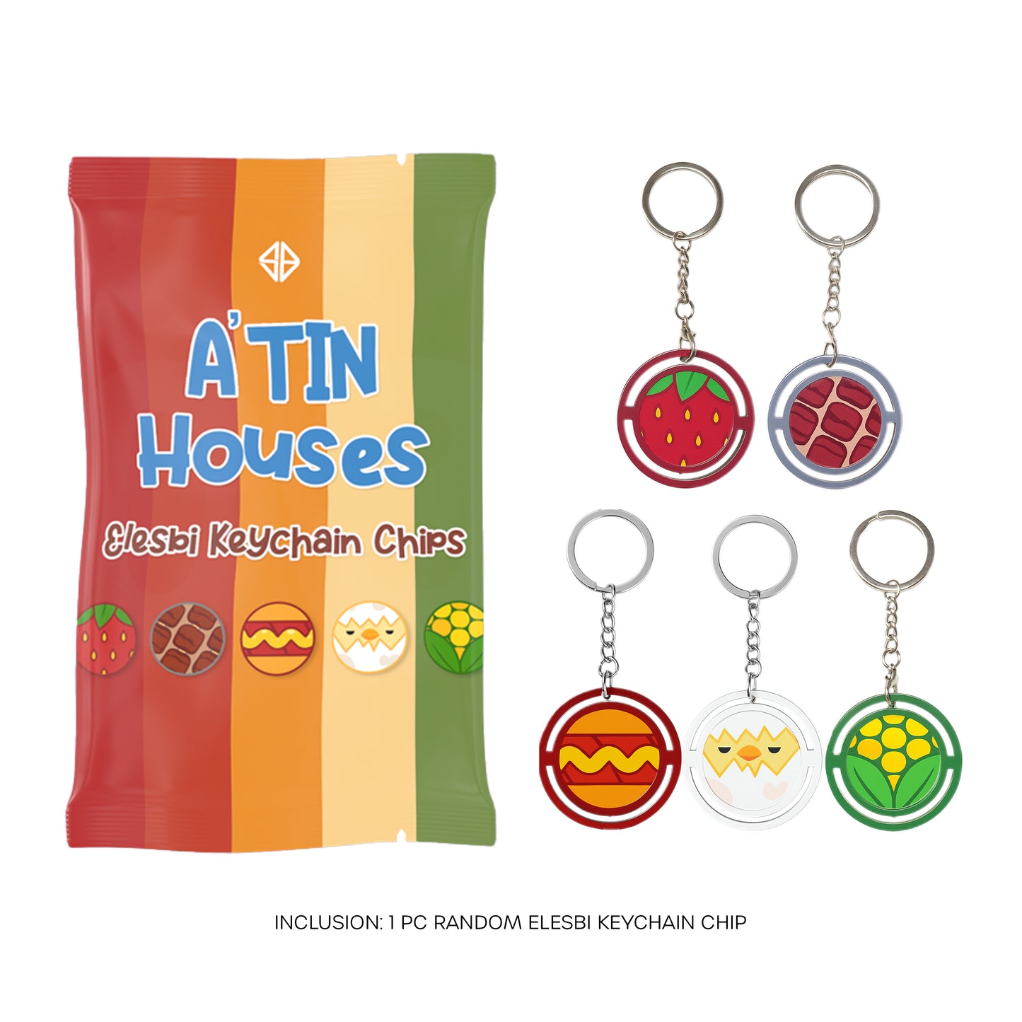 A'tin Houses Elesbi Keychain Chips (Blind Pack) (PRE-ORDER)