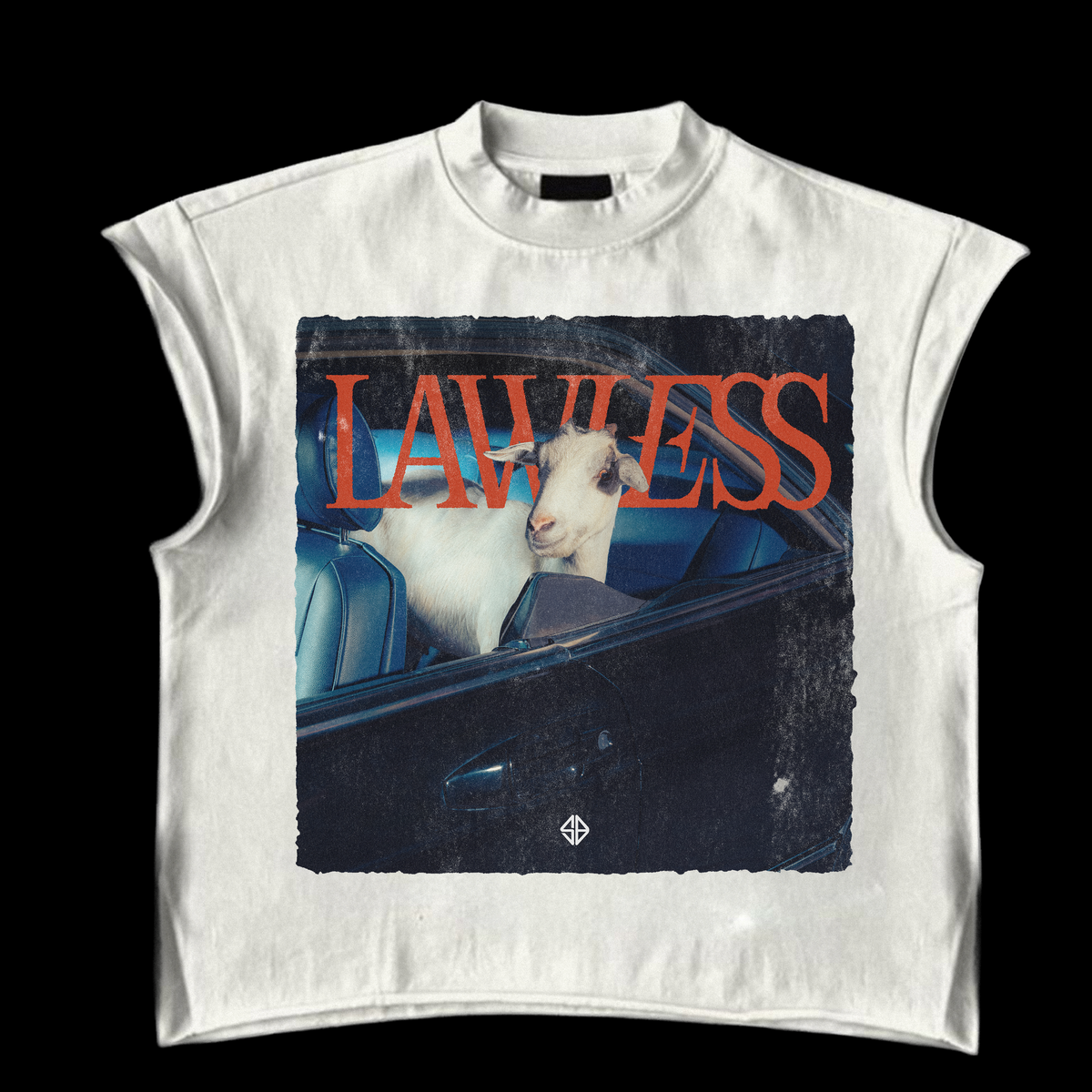 US Merch: LAWLESS Muscle Tee (White) (Available in US only)
